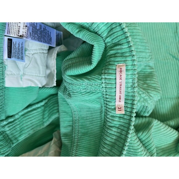 RIBCAGE CORDUROY STRAIGHT ANKLE WOMEN'S PANTS Size 31 - Picture 8 of 12